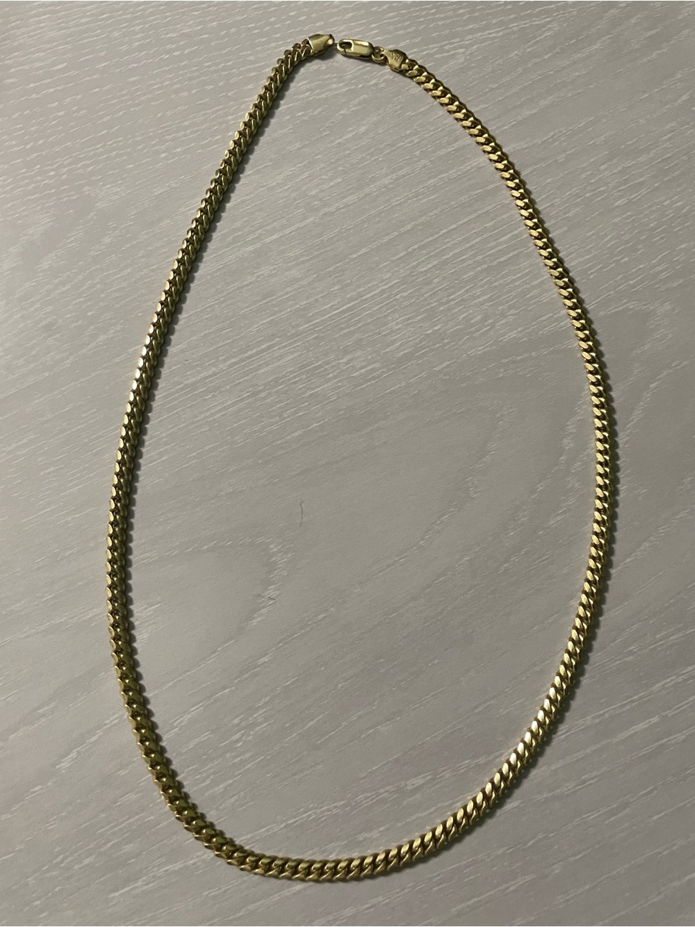 JAXXON Men's Gold Cuban
Link Chain 22inches - 5mm - Necklace - Polished Finish